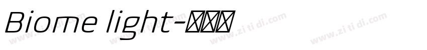 Biome light字体转换 Biome light字体转换